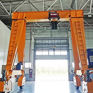 العارضة المفردة RTG Rubber Tyre Gantry Crane
